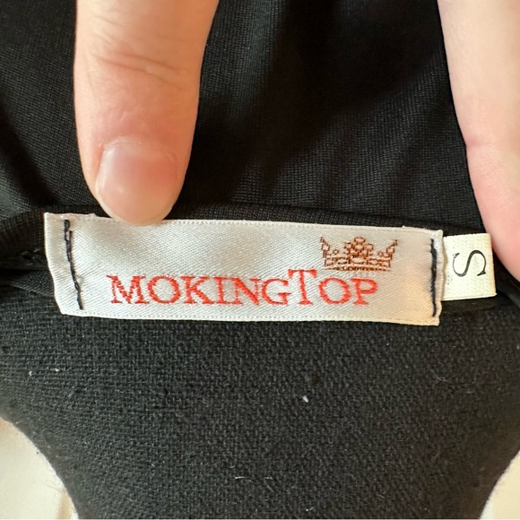 MokingTop Black and Teal Floral Short Sleeve Stretch Maxi Dress - Picture 5 of 6